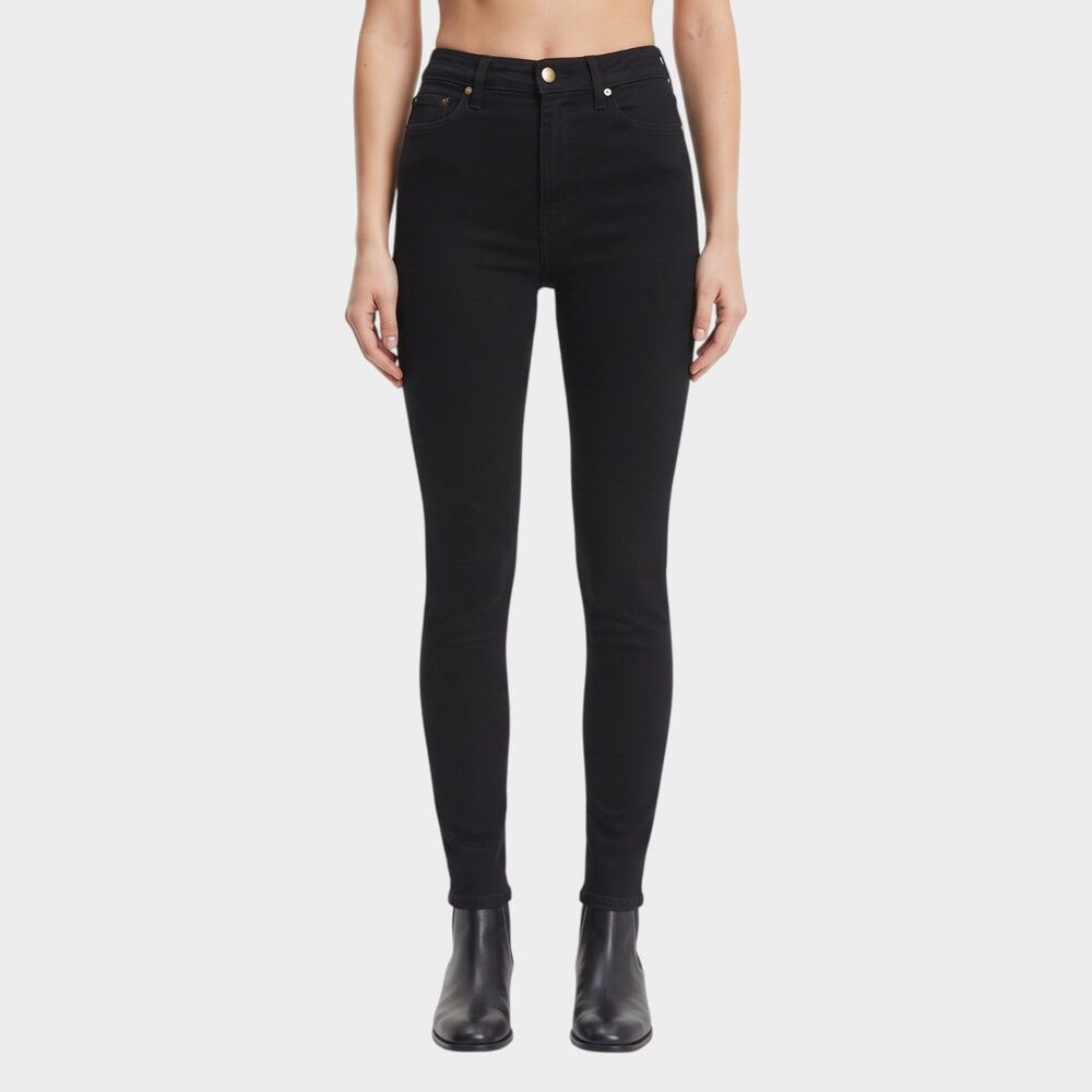 Fashion Nova High Rise Stretch Jeans Black Women Size Skinny Denim Pants